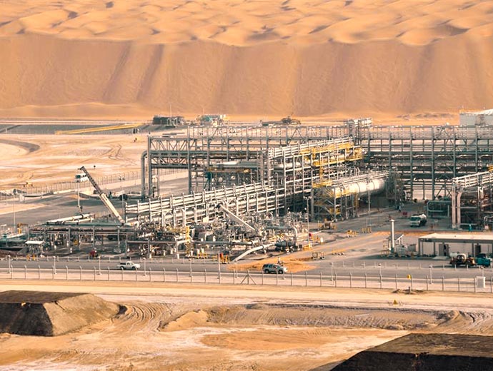 Nesma Construction - Saudi Aramco Projesi, Shaybah - CPF Petrol Gaz Ayrıştırma Tesisi